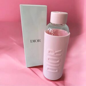 Brand new Dior pink Glass water bottle GWP item